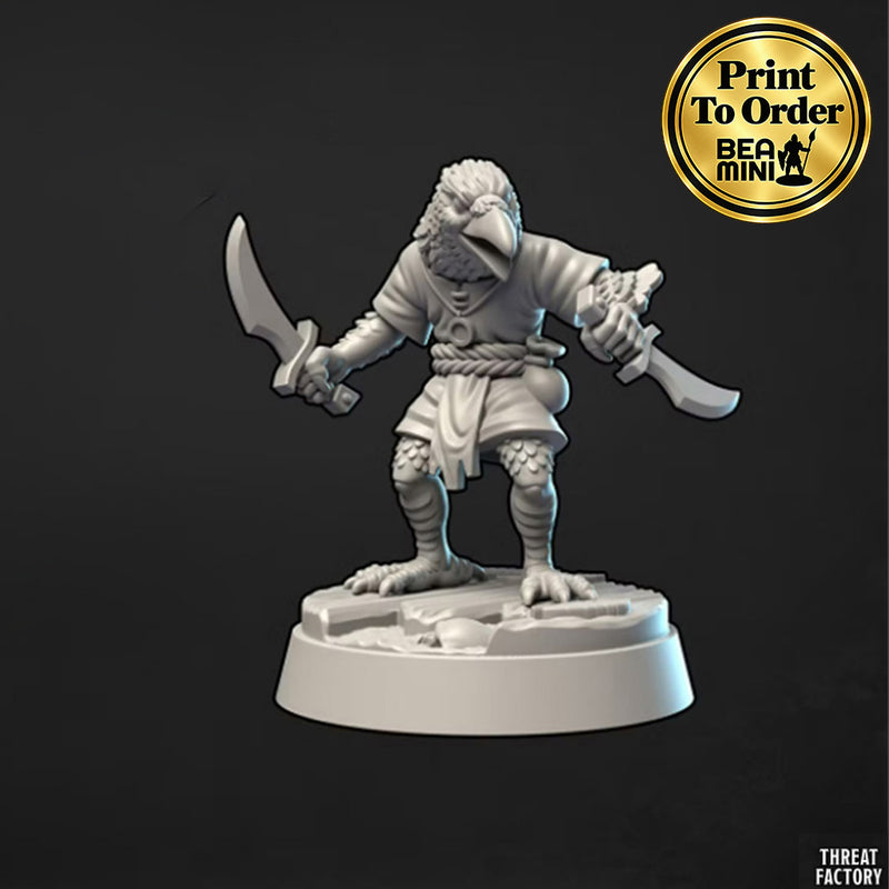 Kenku Rogue | BeaMini Print to Order Miniatures