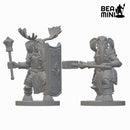 Loxodon Clerics | BeaMini Unpainted RPG Miniatures