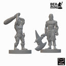 Halfling Barbarians Wave 2 | BeaMini Unpainted RPG Miniatures