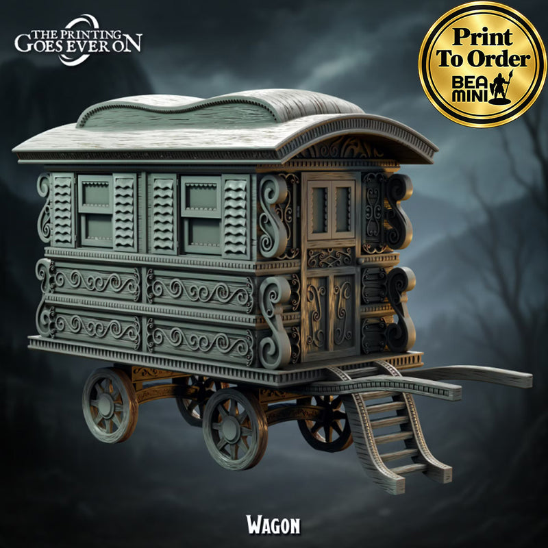 Wagon | BeaMini Print to Order Miniatures