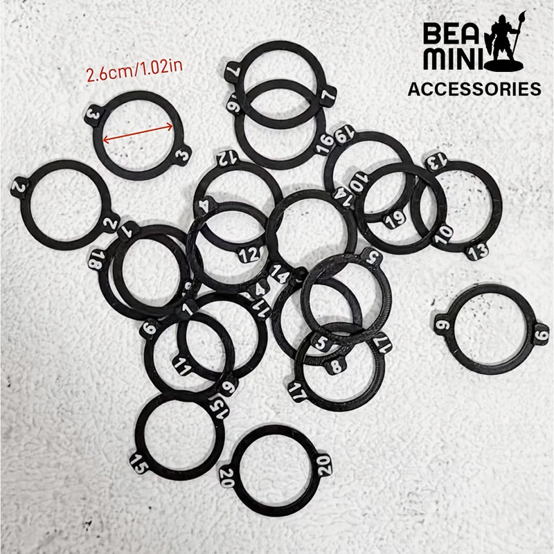 Bea Mini Numbered Miniature Tracking Rings
