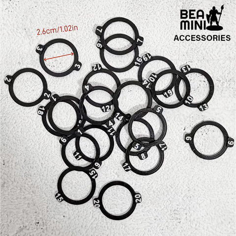 Bea Mini Numbered Miniature Tracking Rings