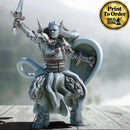 Tiefling Paladin | BeaMini Print to Order Miniatures