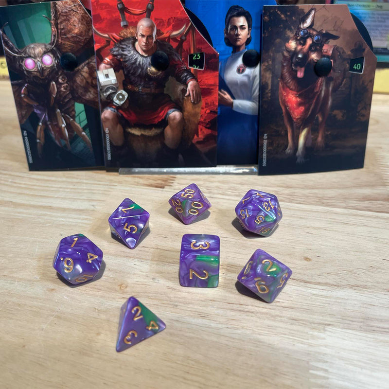 Radstorm - 7 Piece Polyhedral Dice Set + Dice Bag