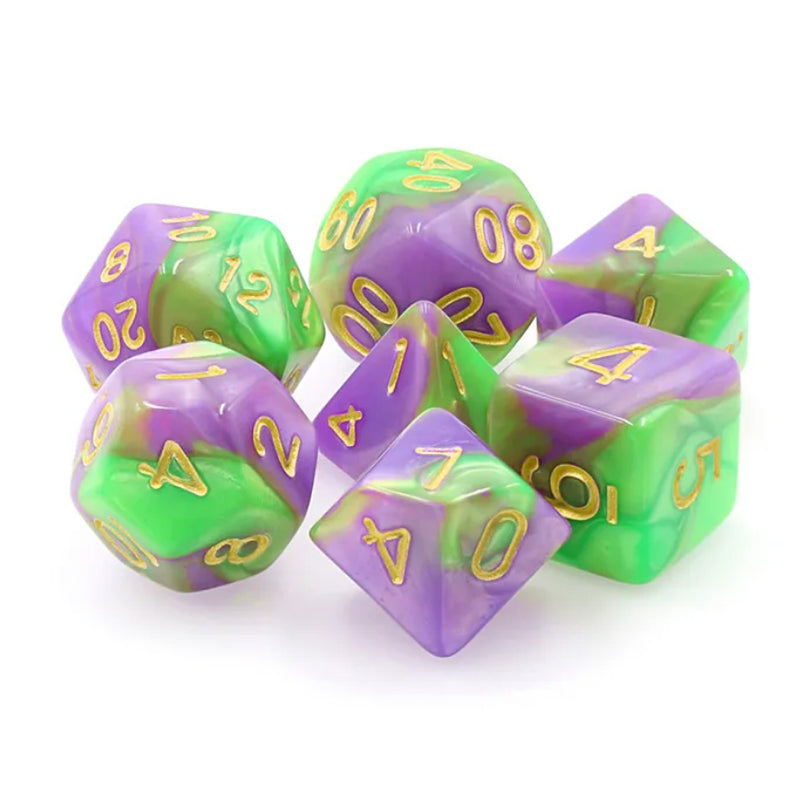 Radstorm - 7 Piece Polyhedral Dice Set + Dice Bag