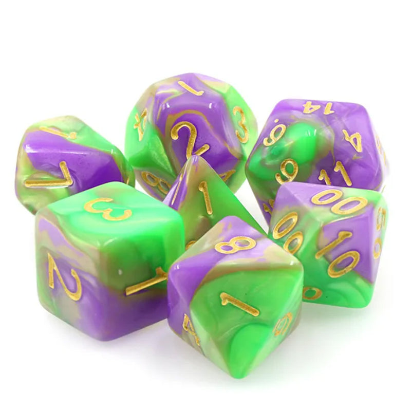 Radstorm - 7 Piece Polyhedral Dice Set + Dice Bag