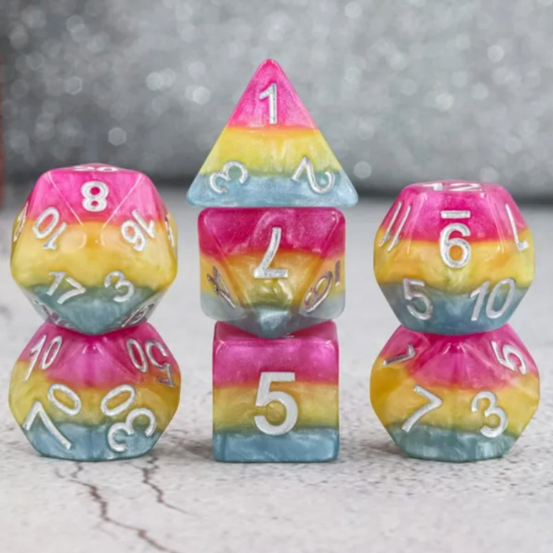 Rainbow Castle Dice Set & Dice Bag - Support RAINBOW YOUTH with your purchase