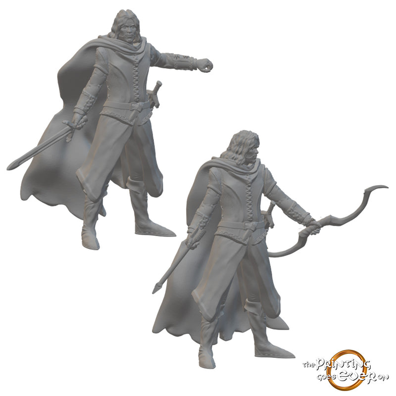 Human Rangers | BeaMini Unpainted RPG Miniatures