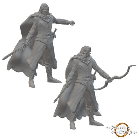 Human Rangers | BeaMini Unpainted RPG Miniatures
