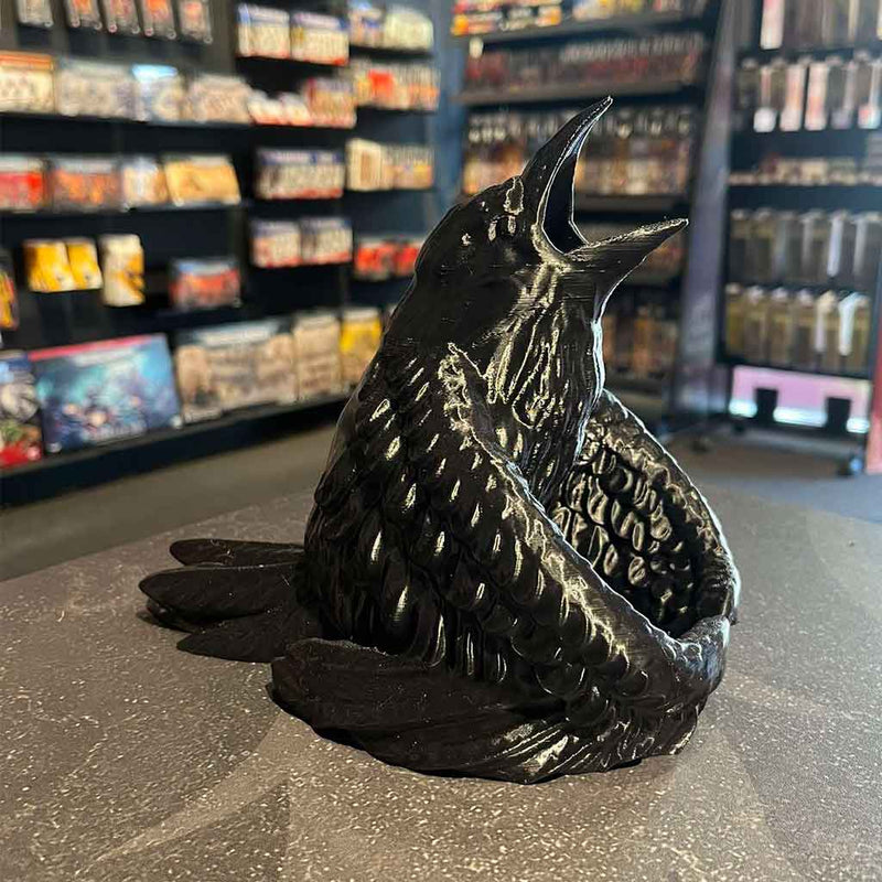 3D Printed Dice Tower - Raven (Black)