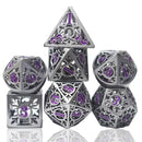 Ravnica's Calling - 7 Piece Hollow Metal Polyhedral Dice Set & Dice Case