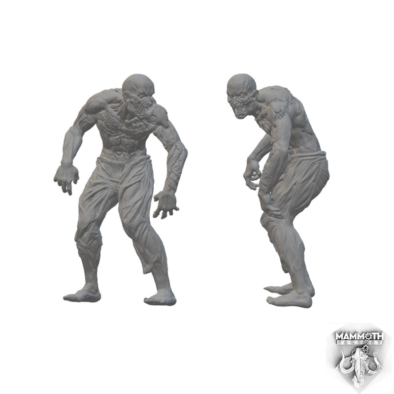 Restless Undead - Walkers | BeaMini Unpainted RPG Miniatures