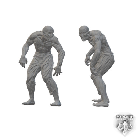 Restless Undead - Walkers | BeaMini Unpainted RPG Miniatures