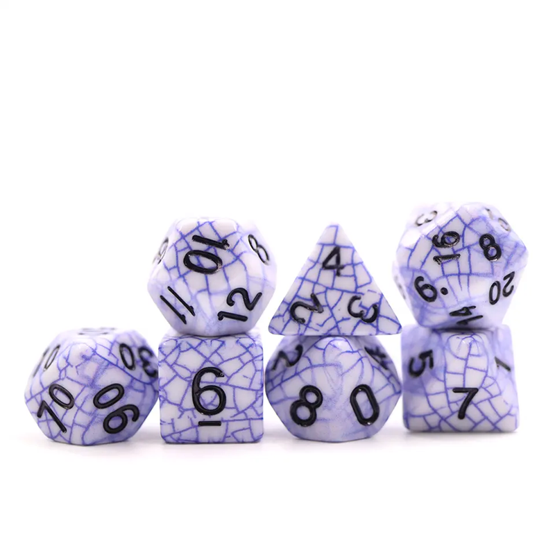 Riftstone - 7 Piece Polyhedral Dice Set + Dice Bag