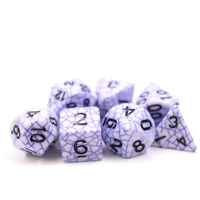 Riftstone - 7 Piece Polyhedral Dice Set + Dice Bag