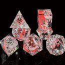 Rogue's Gambit - Handcrafted Sharp Edge Dice Set & Dice Case