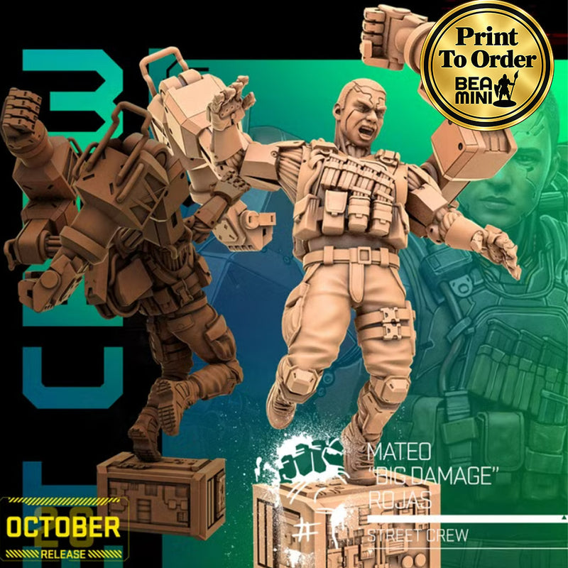 Mateo 'Big Damage' Rojas | BeaMini Print to Order Miniatures