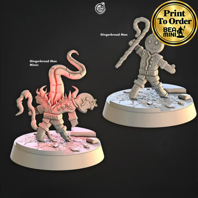 Gingerbread Man Mimic | BeaMini Print to Order Miniatures