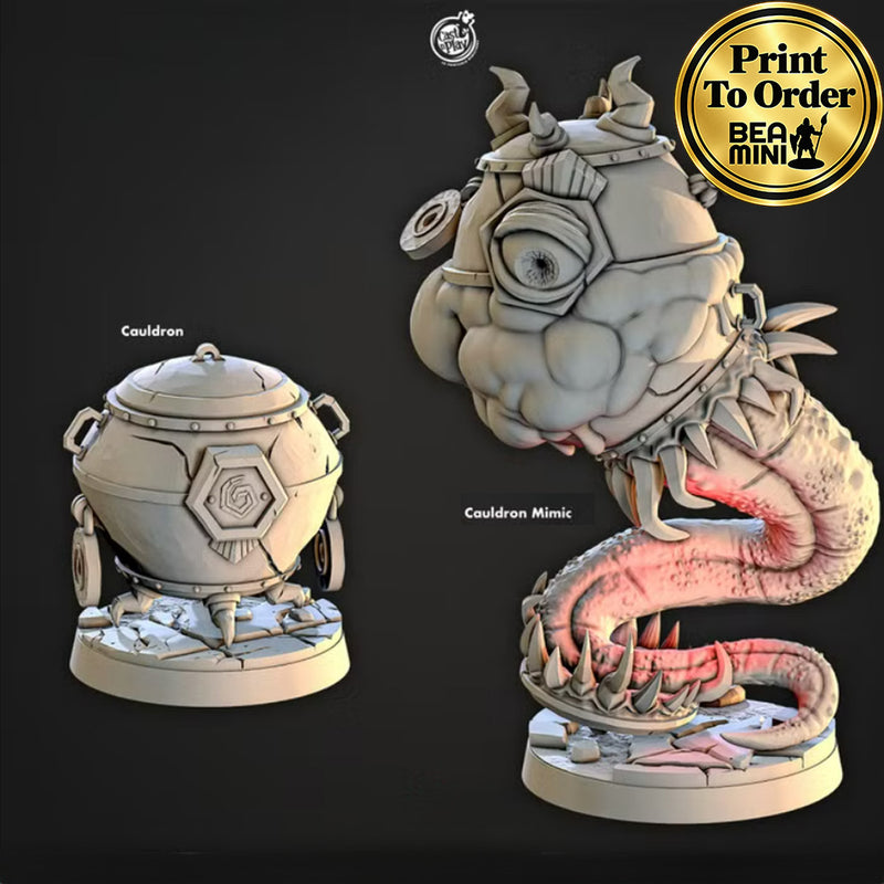 Cauldron Mimic | BeaMini Print to Order Miniatures