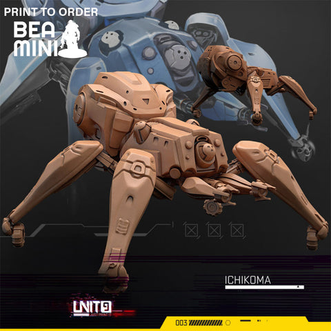 Ichikoma - Spider Drone | BeaMini Print to Order Miniatures