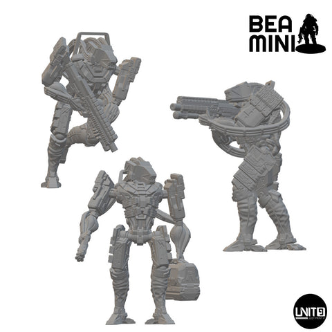 Novatech Orbital Enforcer Drones | BeaMini Unpainted Sci-fi Miniatures