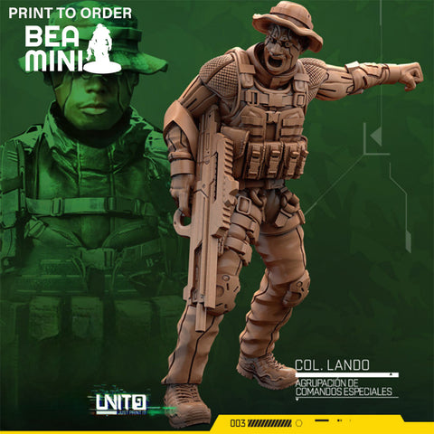 Col. Lando - Special Commando Group | BeaMini Print to Order Miniatures