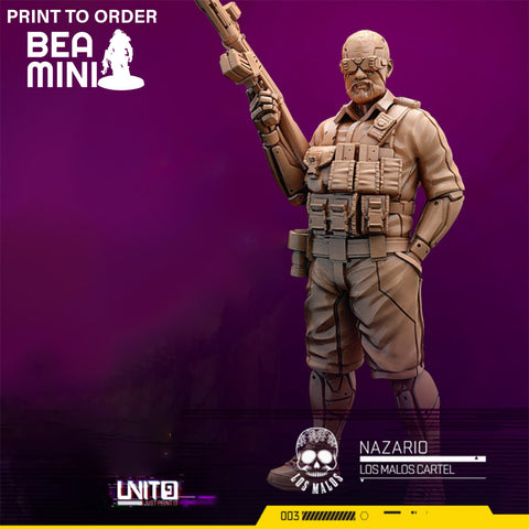 Nazario - Los Malos Cartel | BeaMini Print to Order Miniatures