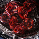 Sanguis - 7 Piece Polyhedral Dice Set + Dice Bag