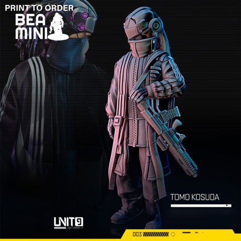 Tomo Kosuda the Hacker | BeaMini Print to Order Miniatures
