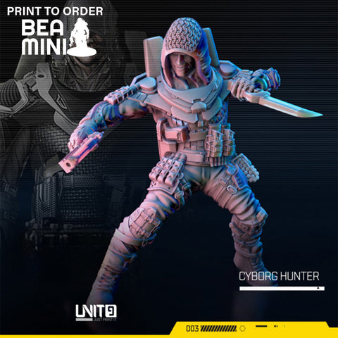 Cyborg Hunter | BeaMini Print to Order Miniatures