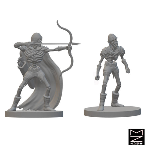 Skeletons | BeaMini Unpainted RPG Miniatures