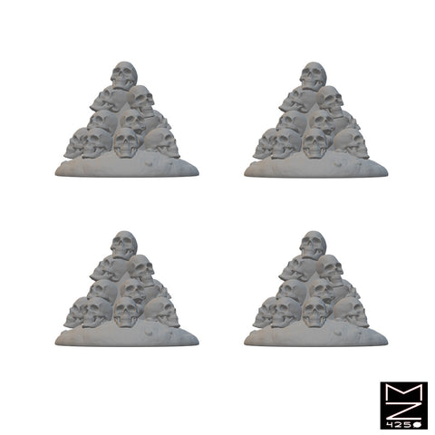 Skull Piles and Skulls | BeaMini Unpainted RPG Miniatures