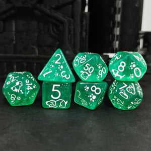 Soda - 7 Piece Polyhedral Dice Set + Dice Bag