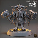 Sothard Deadhand - Deviant Dwarves of the Pandemonium | BeaMini Print to Order Miniatures
