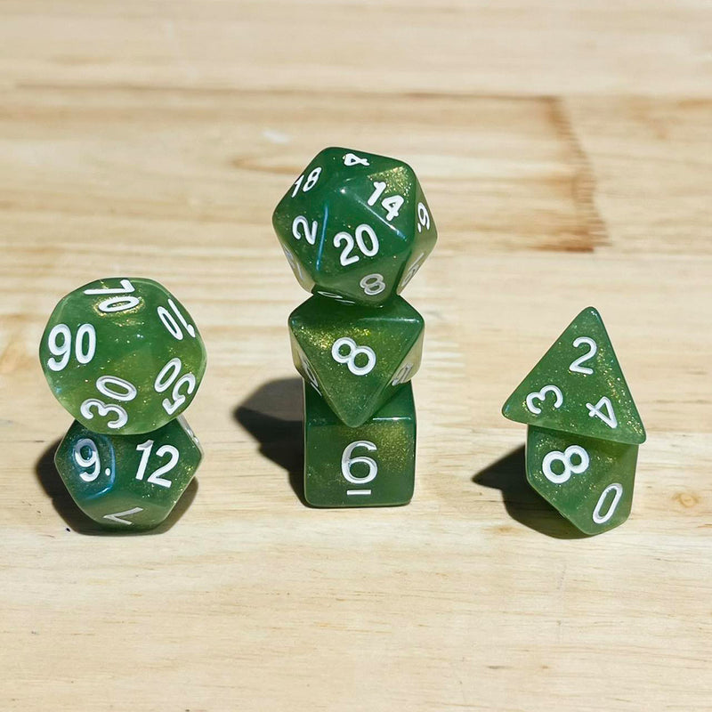 Sound of Silence - 7 Piece Polyhedral Dice Set + Dice Bag