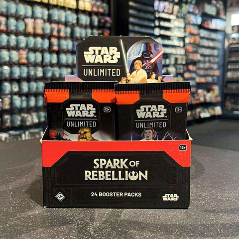 Spark Of Rebellion Sealed Booster Box Fantasy Flight Star Wars: Unlimited - Spark Of Rebellion Sealed Booster Box (Fantasy Flight Games) Star Wars Trading Cards Spark Of Rebellion Sealed Booster Box Fantasy Flight Star Wars: Unlimited - Spark Of Rebellion Sealed Booster Box (Fantasy Flight Games) Star Wars Trading Cards