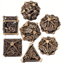 Sprocket Bomb - 7 Piece Metal Polyhedral Dice Set & Dice Case