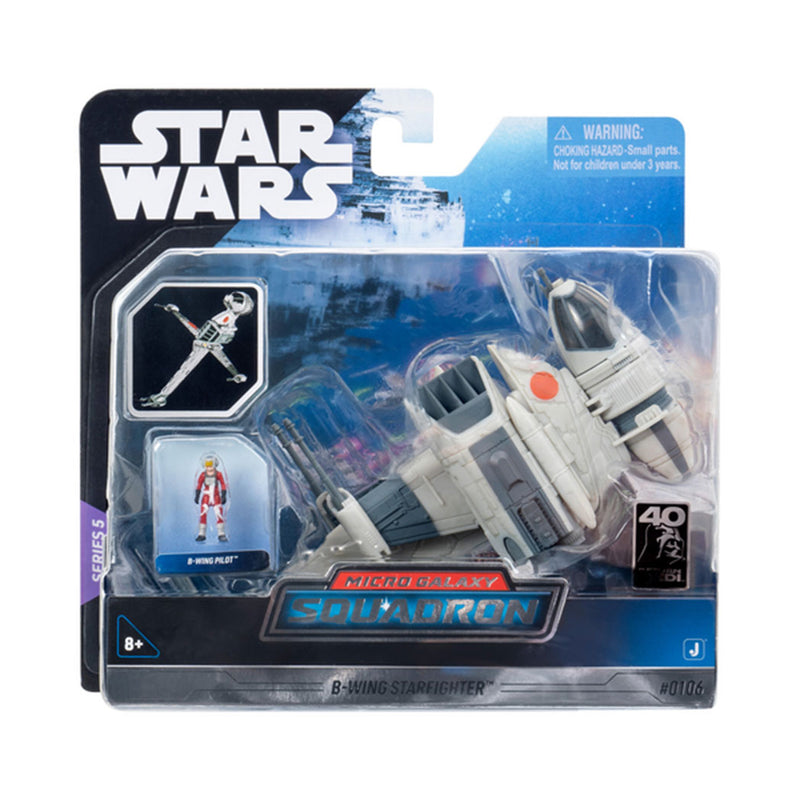 Star Wars Micro Galaxy Squadron - B-Wing Starfighter (106) Medium Vehicle & Figure