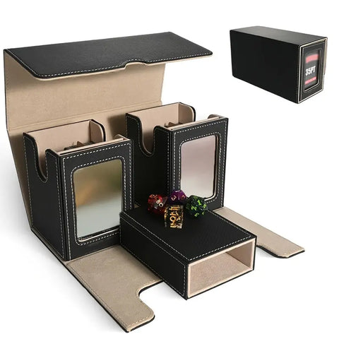 Commander Display Deck Box'n'tray 200+ - Black/Beige