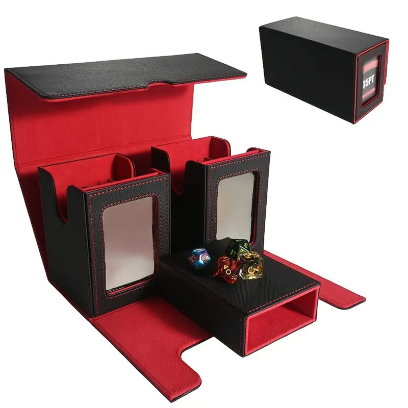 Commander Display Deck Box'n'tray 200+ - Black/Red