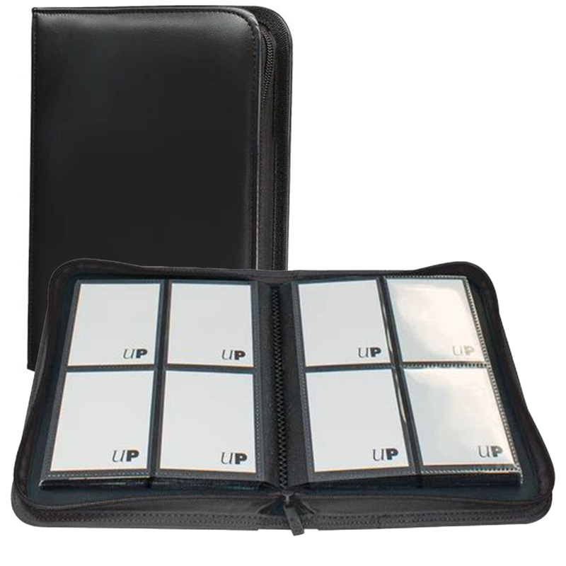 Ultra Pro: Vivid 4 Pocket Zippered Pro Binder - Black