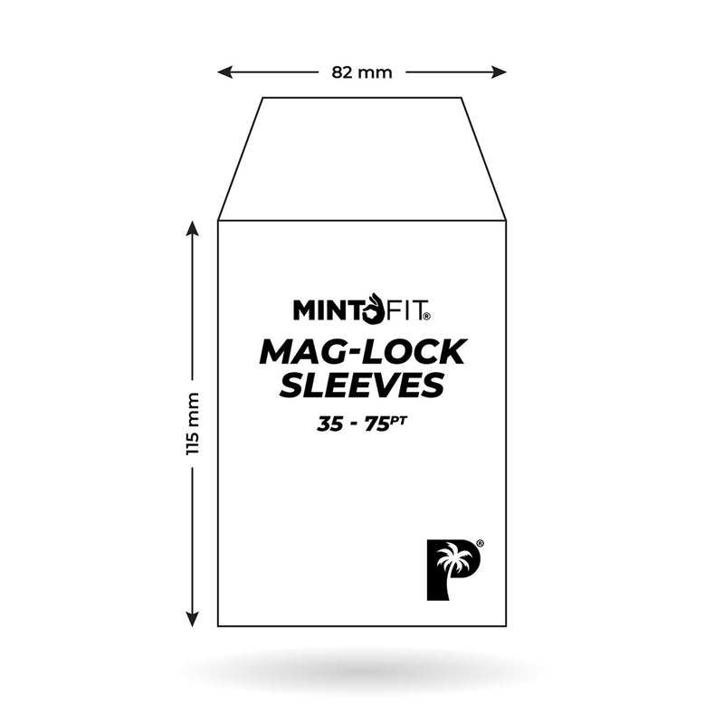 Palms Off Gaming: MintFit Mag-Lock Card Case Sleeves (35pt-75pt) - 100pack