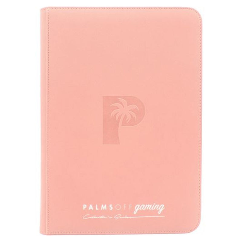 Palms Off Gaming:  Collector's Series TOP LOADER Zip Binder - Pink (216 Slots)