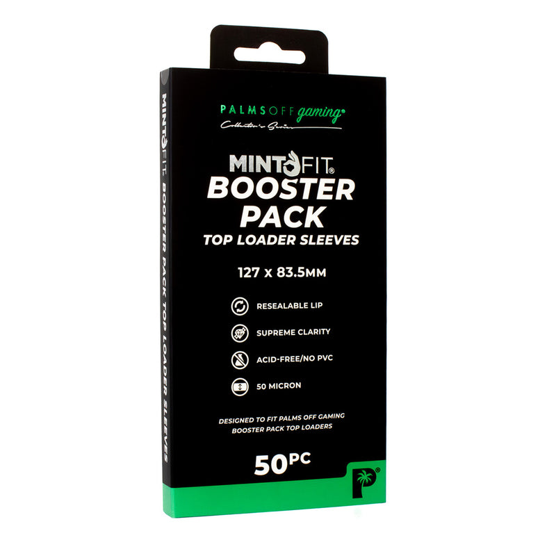 Palms Off Gaming: MintFit Booster Pack Top Loader Sleeves (50pack)