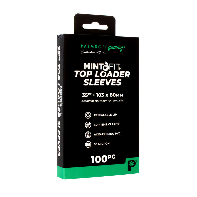 Palms Off Gaming: MintFit Top Loader Sleeves - 35pt - 100Pack