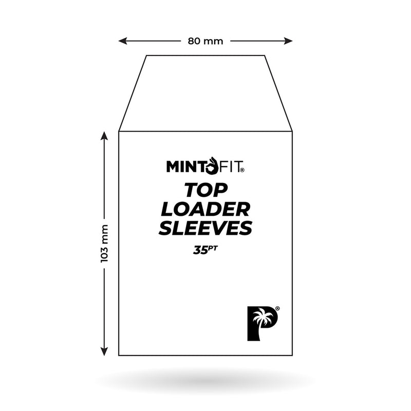 Palms Off Gaming: MintFit Top Loader Sleeves - 35pt - 100Pack