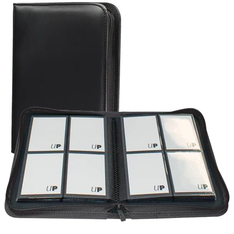 Ultra Pro: Vivid 4 Pocket Zippered Pro Binder - Black