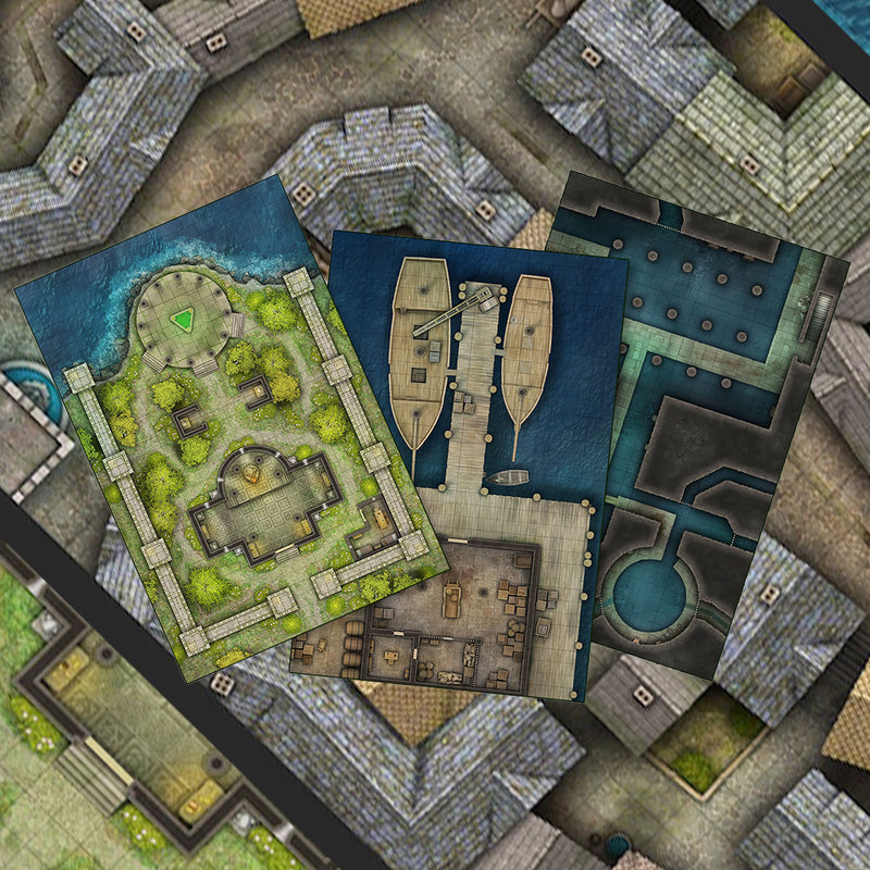 Kobold Press - Campaign Builder - Cities and Towns Map Folio