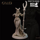 Tiefling Female Wizard | BeaMini Print to Order Miniatures
