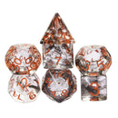 Tenebris - 7 Piece Polyhedral Dice Set + Dice Bag